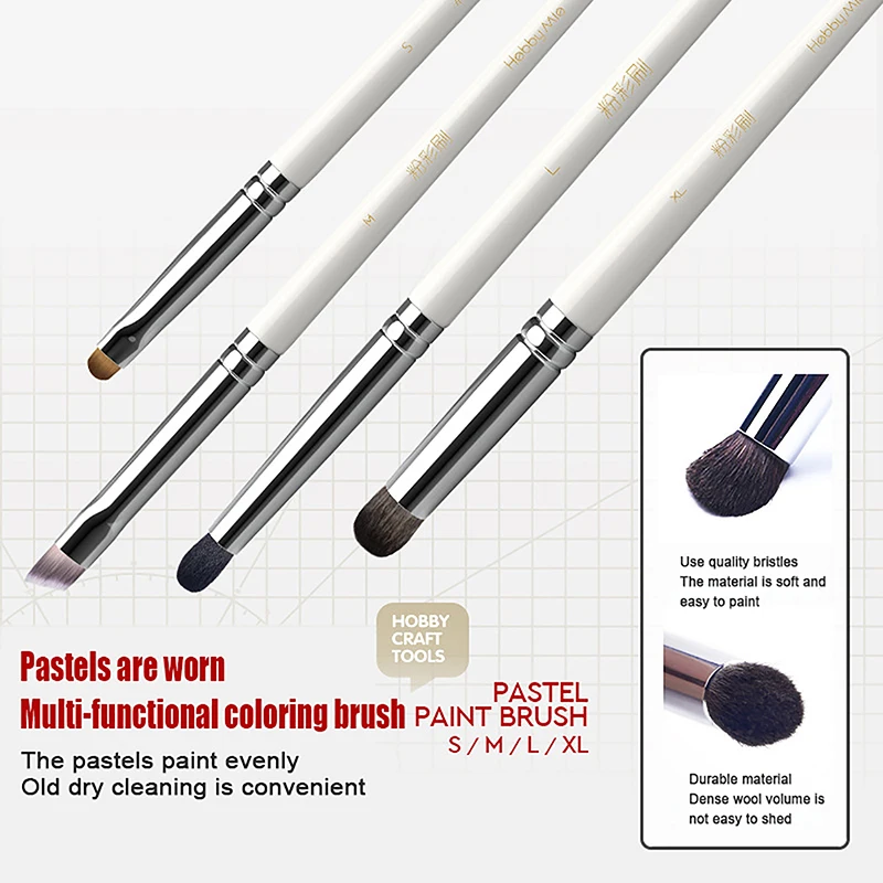 CALABAZA-Conjunto de pluma de cepillo seco para E307-E311, herramientas de construcción, caja de limpieza, herramienta de envejecimiento, pintura para modelo de Hobby, bricolaje