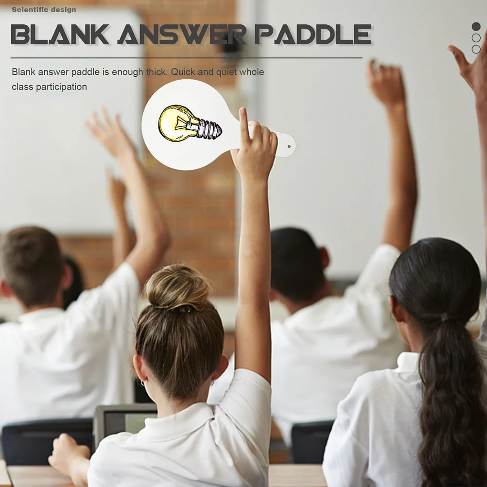 

Handheld Whiteboard Dry Erase Paddles Lightweight Waterproof Clean Blank Boards School Supplies Student Daily Use
