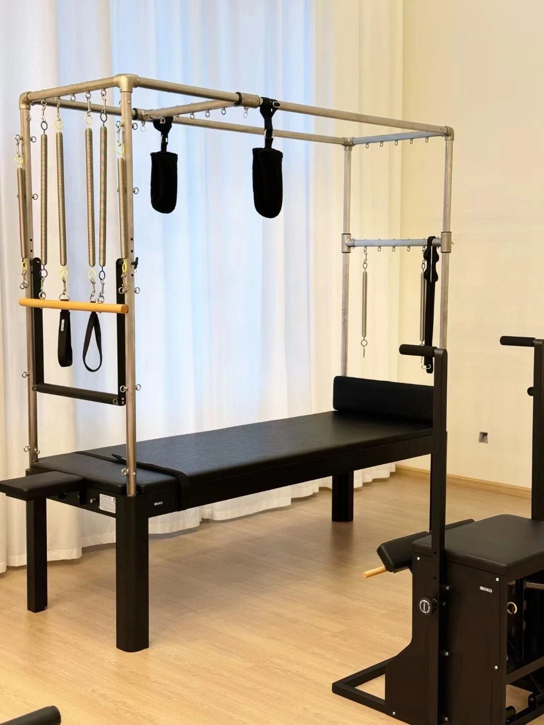 Stainless Steel 304 Black Portable Pilates Equipment L2200xW740xH2030mm with 5-Year Warranty Model C003B