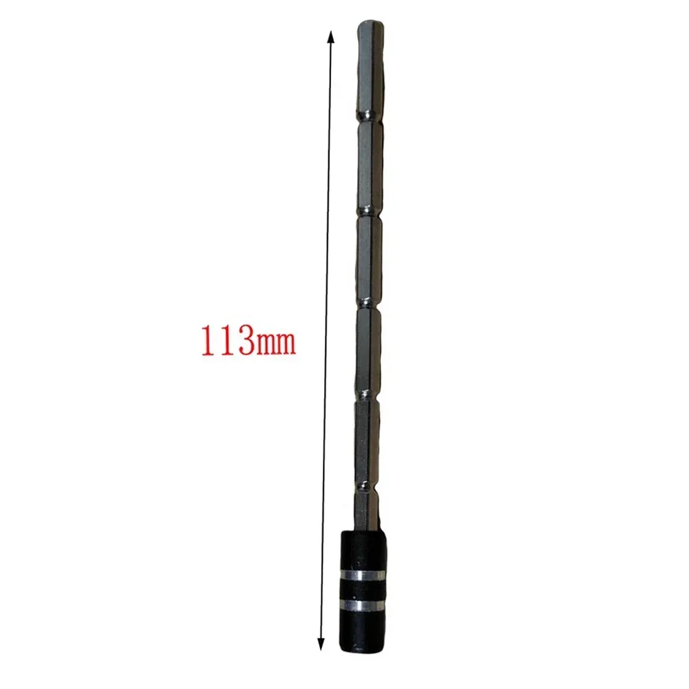 Magnetic Metal Shaft Extension Bar Rod Strong Magnetic Attraction 113*4 Mm For 1/8\