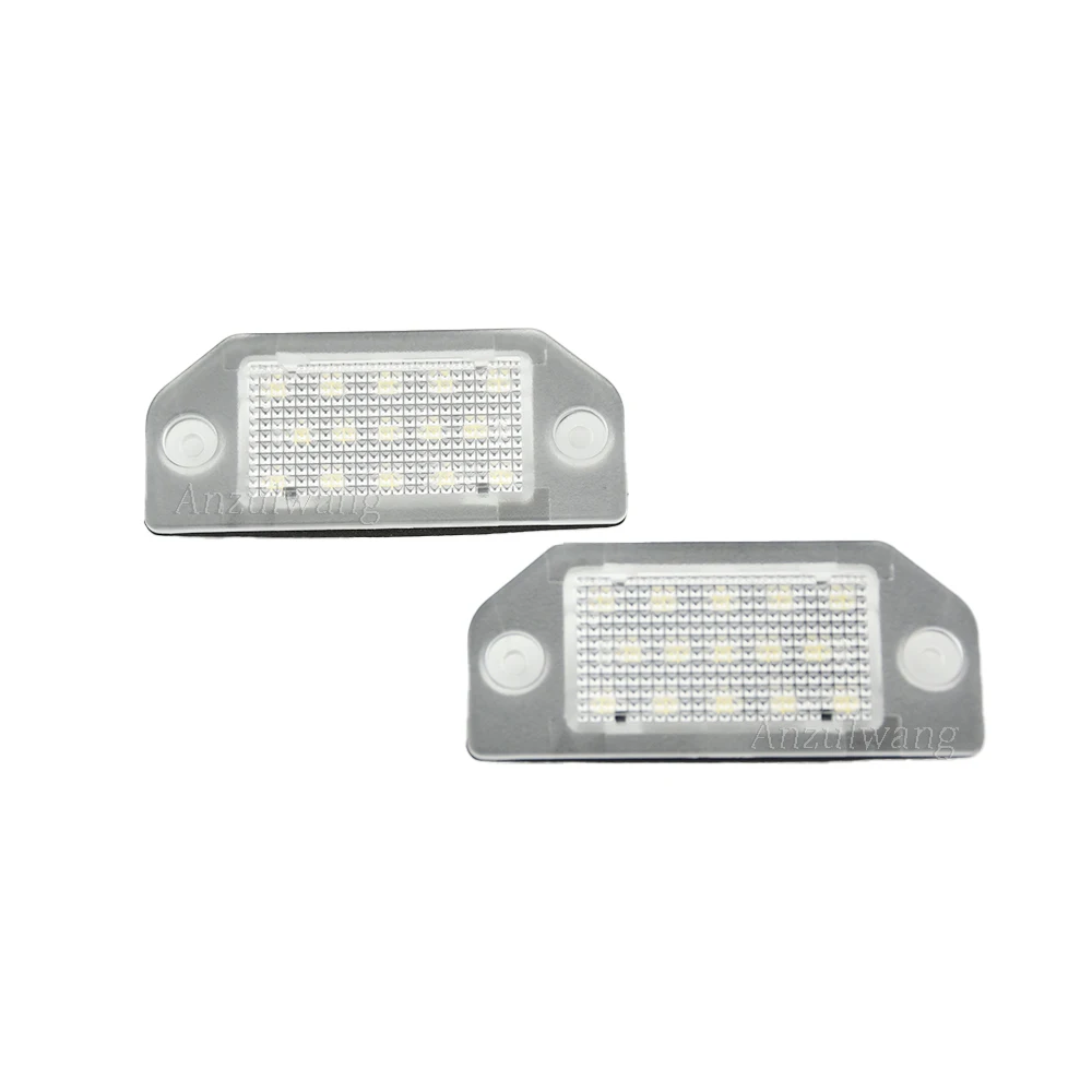 LED License Number Plate Lamps For VW Passat B5 Pre-facelift 1997-2000 Built-in Canbus No Error 2PCS 12V White Plate Lights