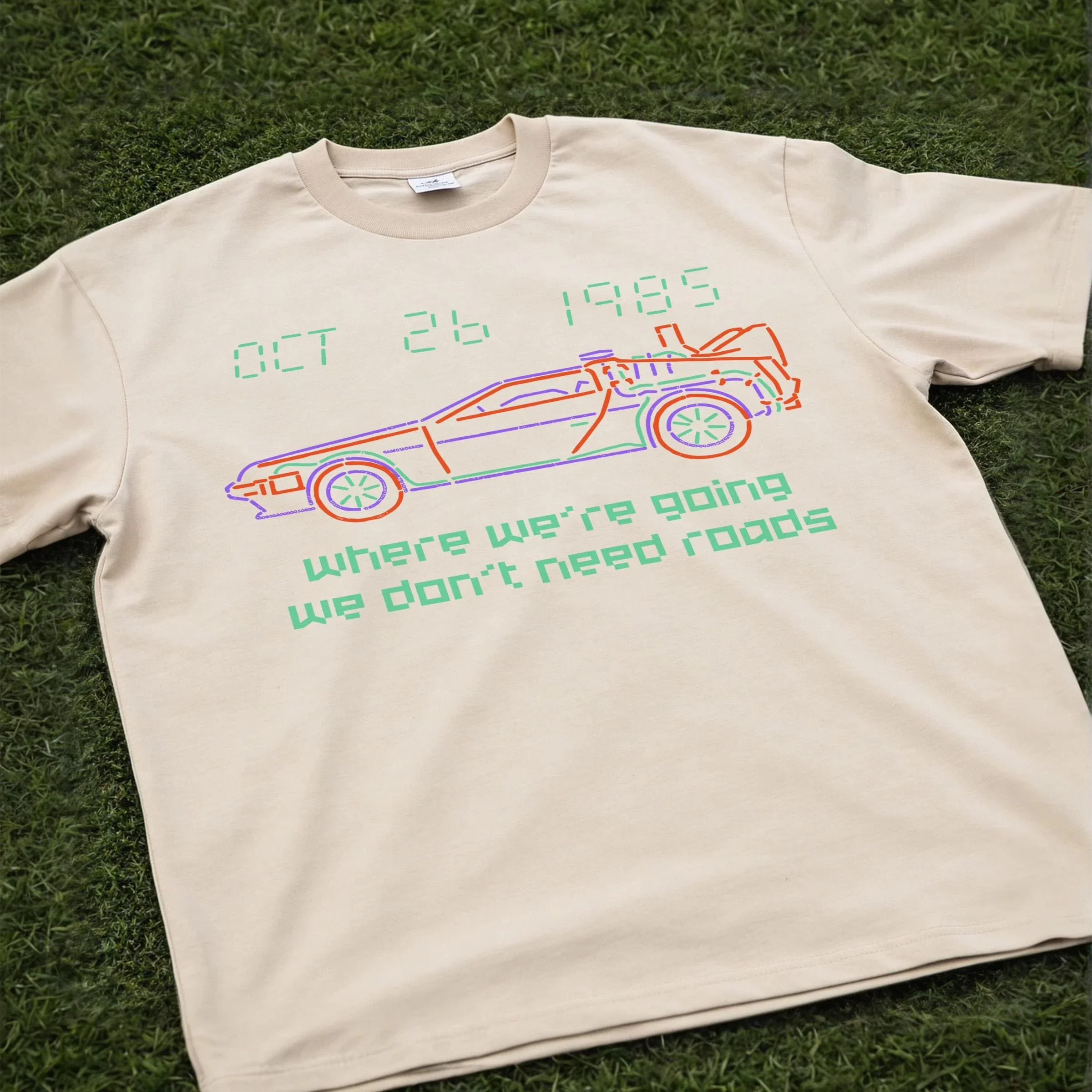 80's Future Sci-Fi Movie T-Shirt, Retro Doc & Marty Graphic Tee
