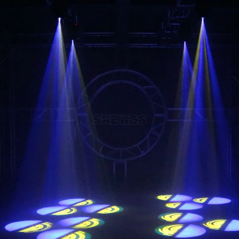 Imagem -06 - Shehds-led Moving Head Light Three-prism Gobo dj Equipment Bar Light Ktv Stage Lighting Effect 80w Party