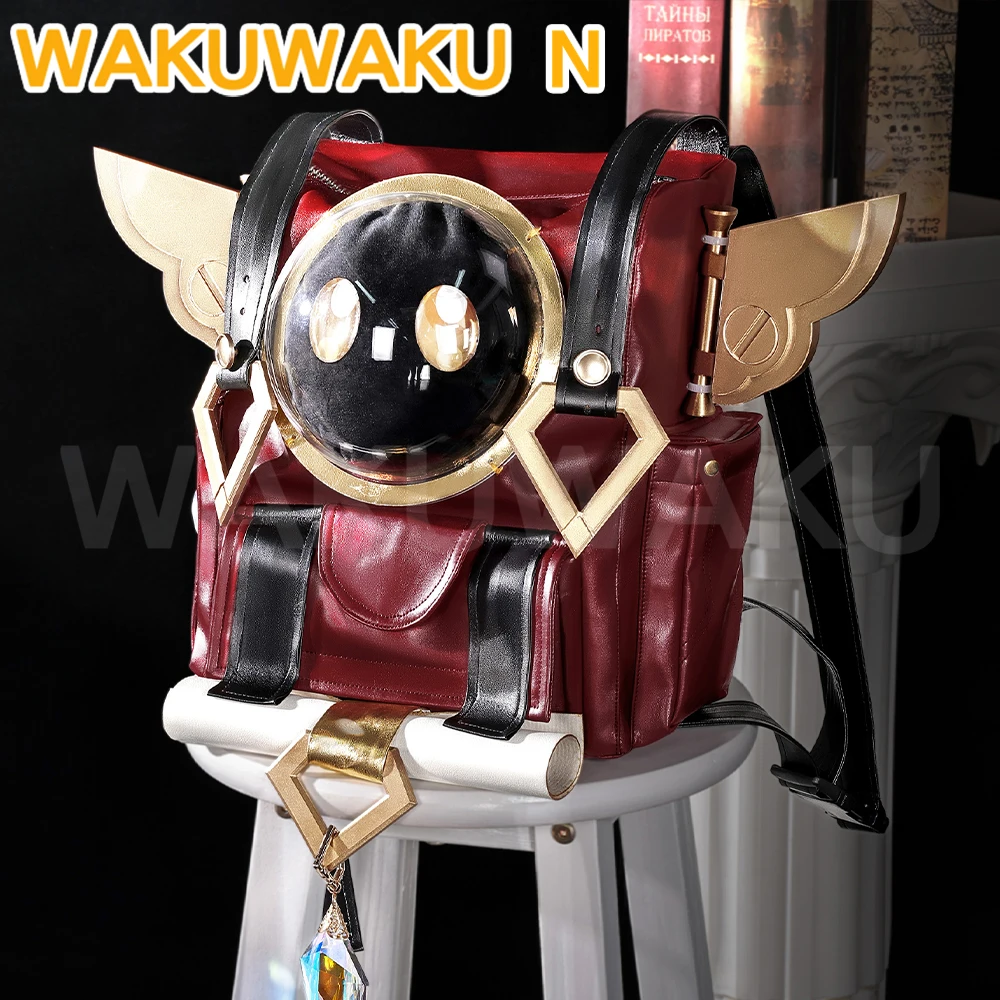 IN STOCK Linnea Cosplay Game Genshin Impact【S-2XL】WakuWaku-N Women Pink Dress Suit Linnea Tattoo Bag Nod-Krai Plus Size view 4