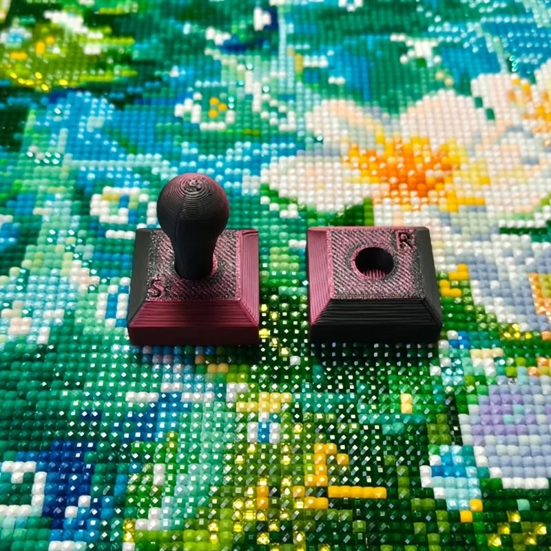 3D-Druck-Prägewalze, Diamant-Punkt-Bohrer, abnehmbare ergonomische Bürste, handgefertigtes mehrfarbiges Diamantmalerei-Werkzeugset – Detail 8