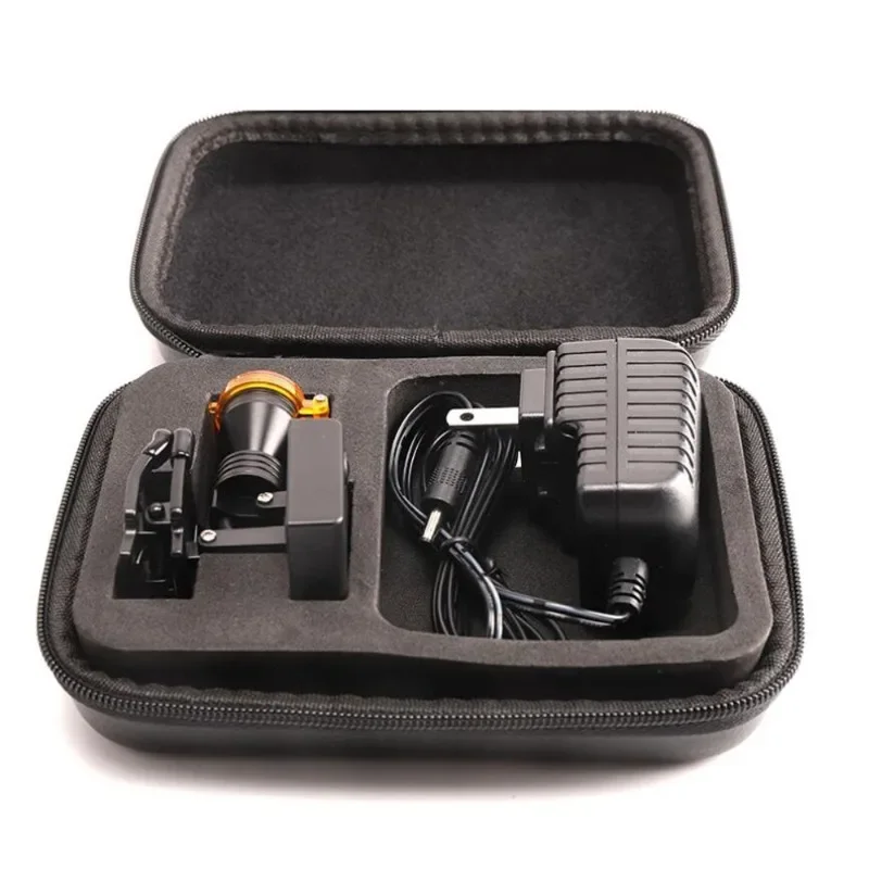 Dental medical oral surgery magnifying glass 3W three-dimensional 5W wallet type headlight with optical filter set