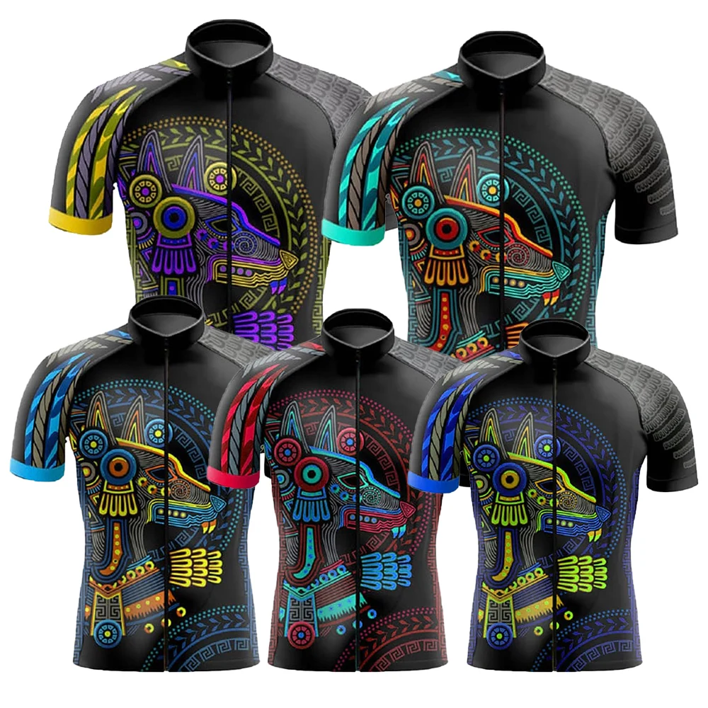 Men Short Sleeve Cycling Jersey Breathable Quick-Drying New BIke Clothing Mtb