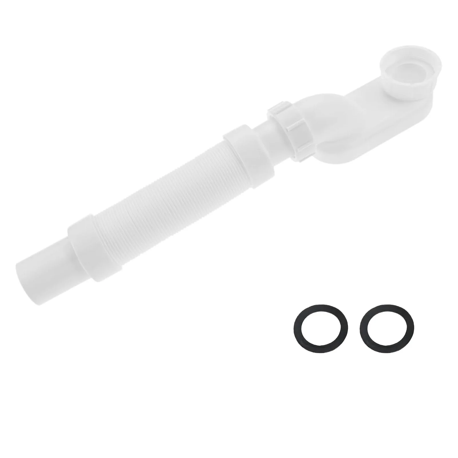 

Низкопрофильная гибкая сливная труба для душа и ванны, 1 1/2 дюйма, белая сантехника с уплотнительной лентой для отдельно стоящих и ванн для автофургонов