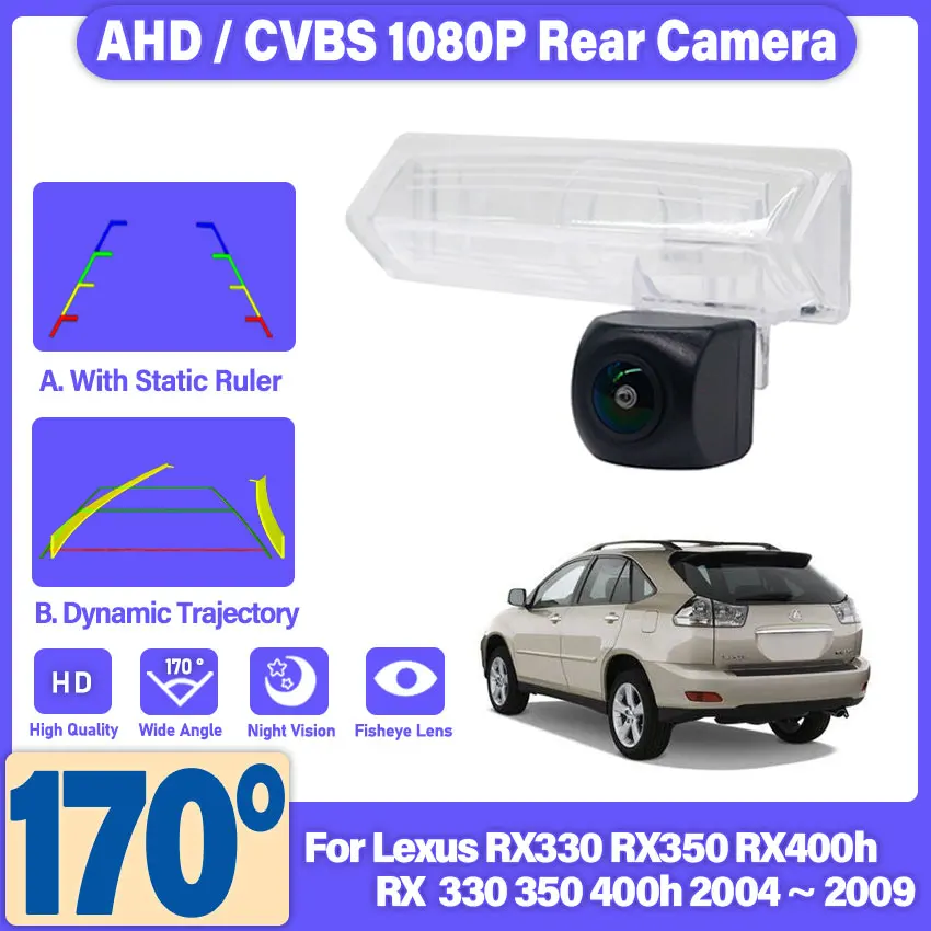 For Lexus RX330 RX350 RX400h RX 330 350 400h 2004~2009 Car Rear View Reversing Camera Waterproof high quality RCA