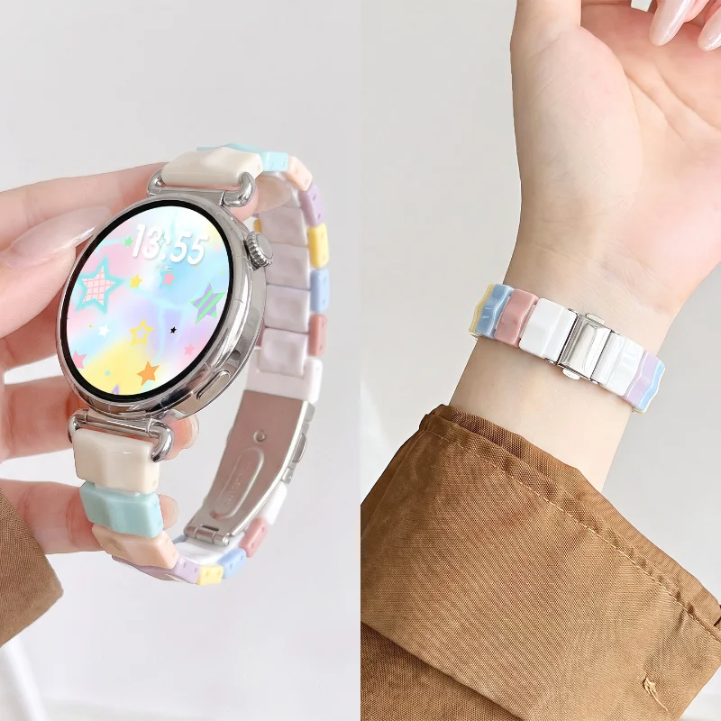 Resin Strap For Huawei Watch GT6 Pro GT5 GT4 46mm Sport Watchband for Huawei Watch watch 5/4 22mm 20mm 18mm Correa Bracelet