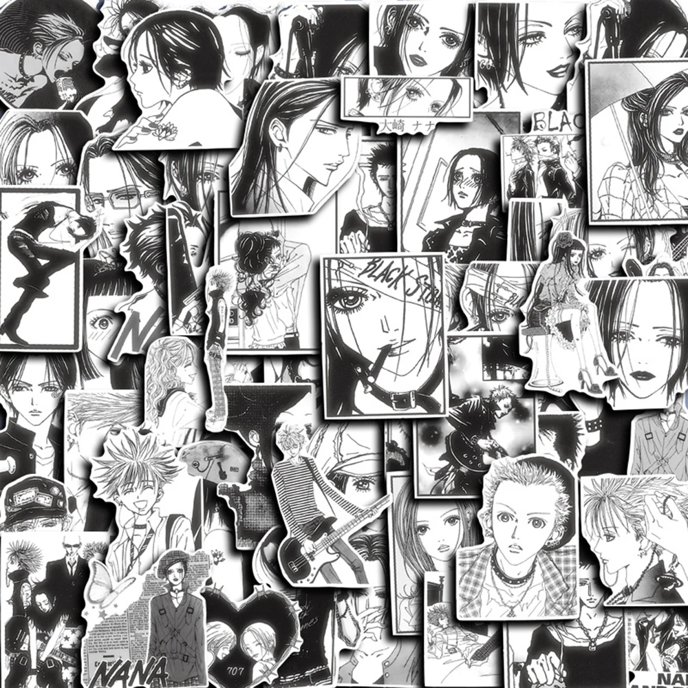 10/30/60pcs 나나 만화 애니메이션 스티커 클래식 일본 만화 데칼 DIY 노트북 노트북 전화 기타 멋진 스티커 장식