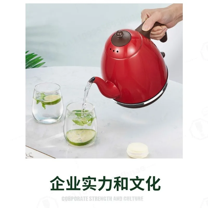 Vintage Gooseneck Electric Kettle Small Capacity Auto Shut Off Mini Hot Water Boiler Household Tea Pot