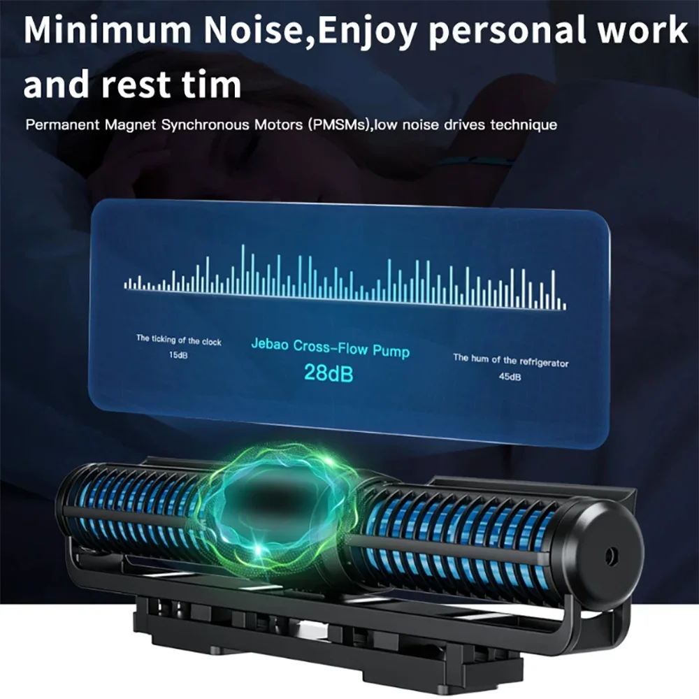 For Jebao 2023 New Cross-flow Pump Remote WiFi Control Fish Tank Aquarium Water Pump ECP External LCD Controller Reef