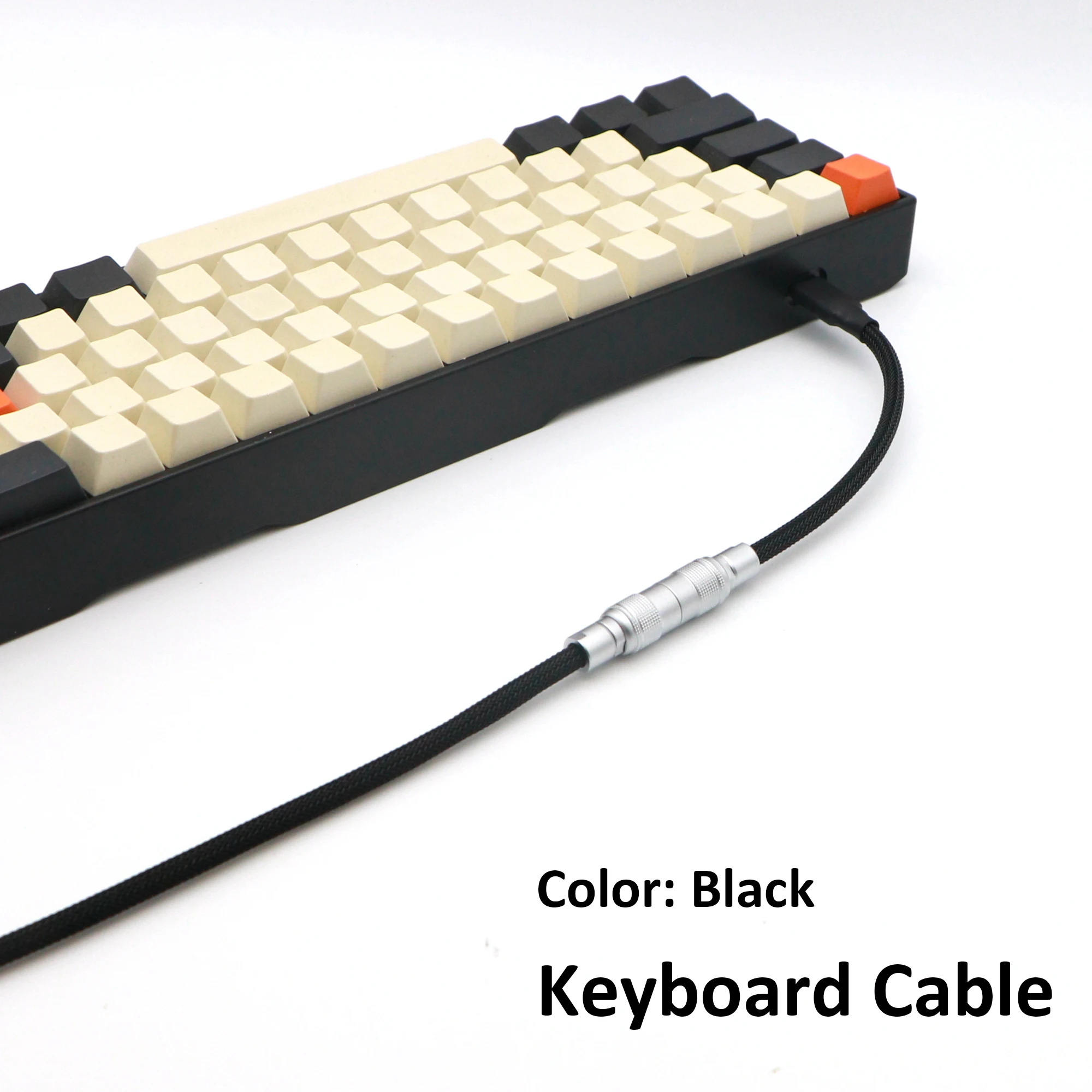 Paracord and PET Double Sleeved USB-A to USB-C Type-C Cable for Mechanical Keyboard With YC8 Aviator.