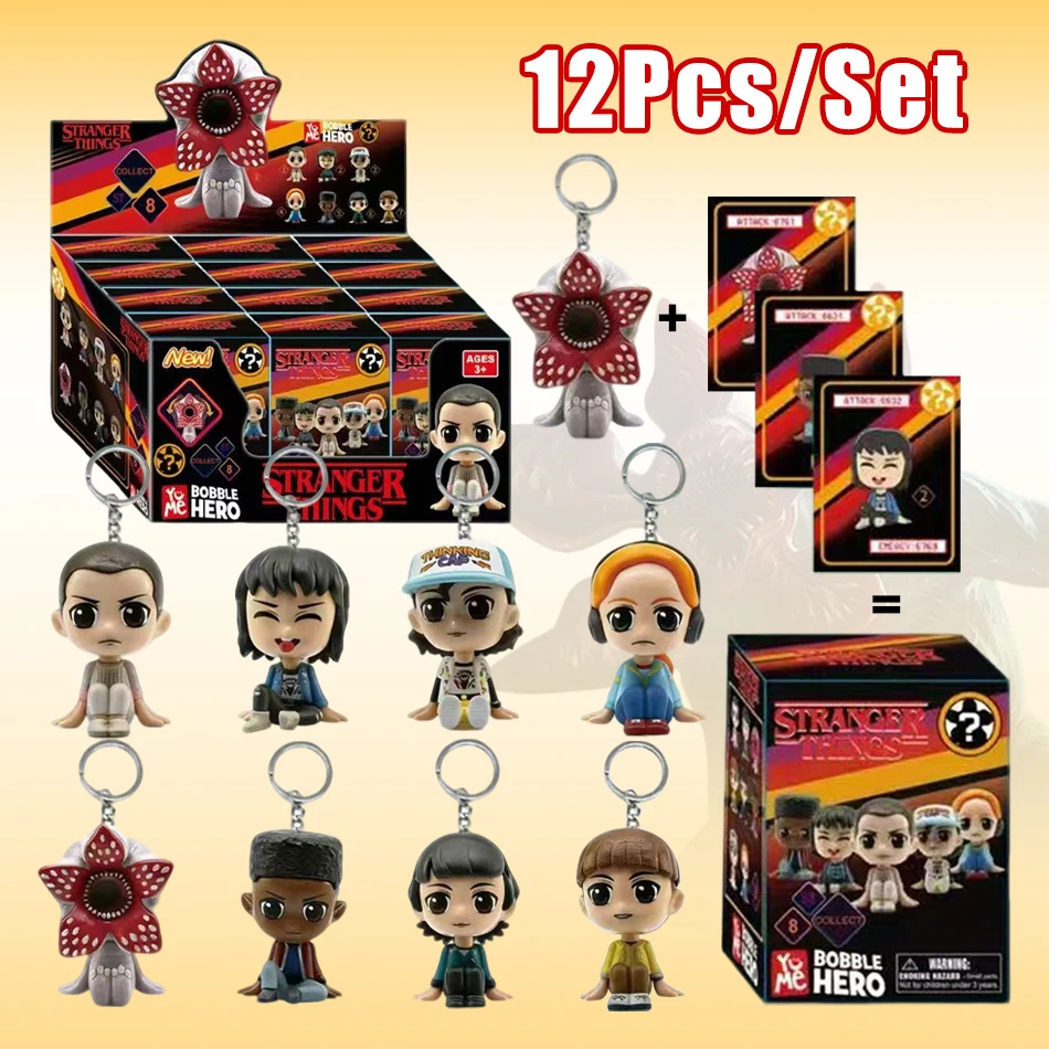 

Брелок-фигурка Stranger Things: Демогоргон, Дастин, Барб, Стив, Робин, коллекционная модель, игрушка для ключей ﻿