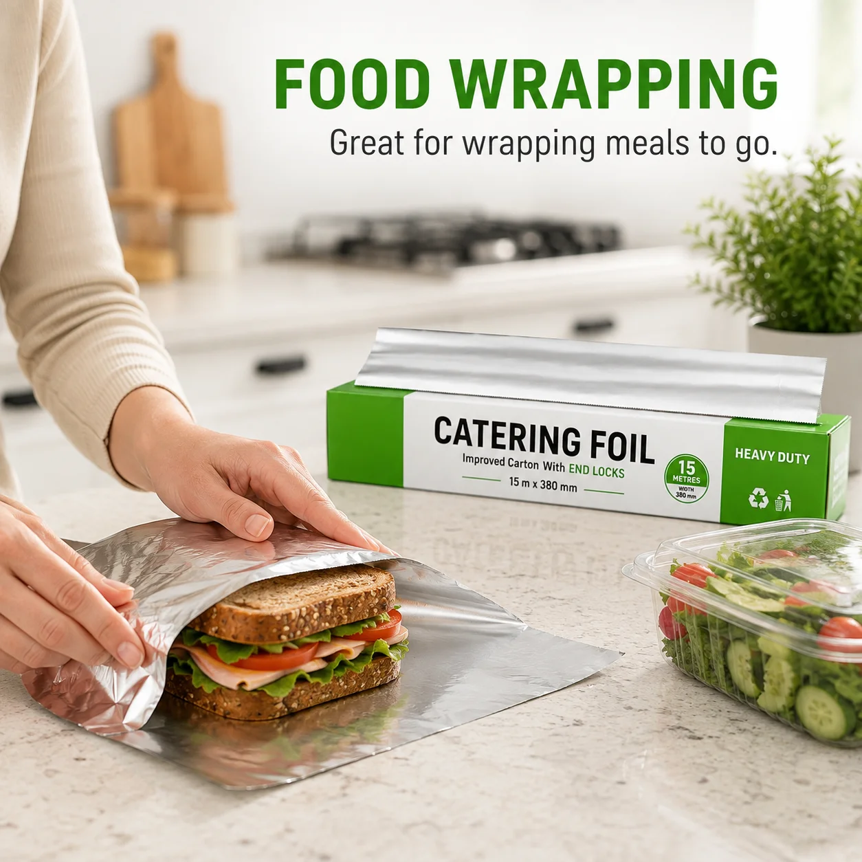 Foods X - Rollo de Papel Aluminio de Alta