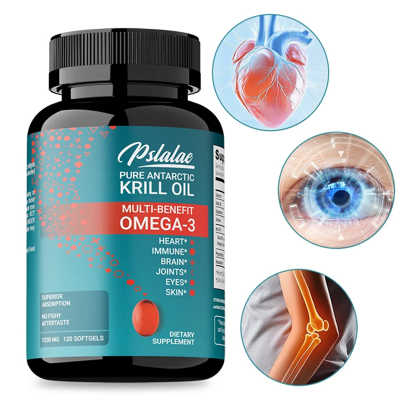 

Krill Oil Omega 3 Supplement - Good for The Heart and Brain, Strong Antioxidant Effect, Supports Joint, Muscle and Skin Health