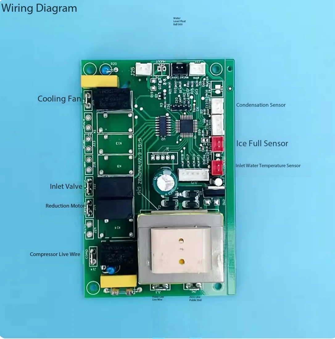 New snowflake ice machine control board, suitable for Haimai IMS-30 granular ice machine ice crusher circuit board controller
