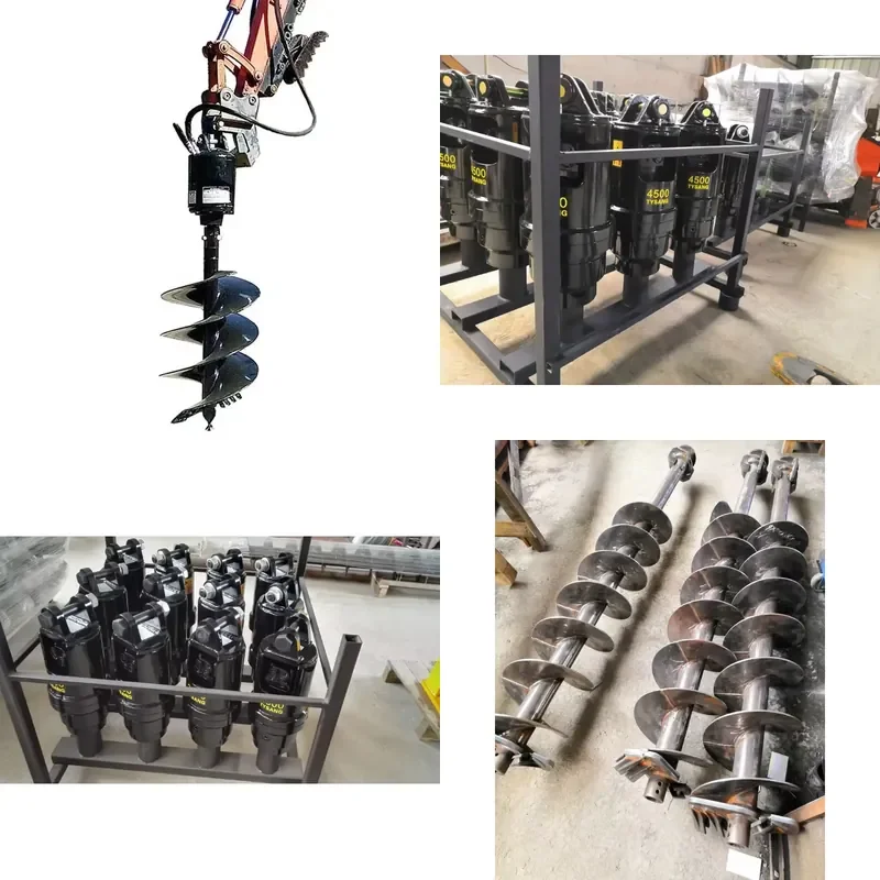 Details About Soil Auger Earth Drill Hole Digger Drilling for Excavator Attachment