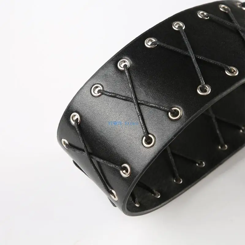 D0UD حزام مشد ذاتي العقد مهدب حزام خصر أنيق للسيدات حزام PU مزخرف