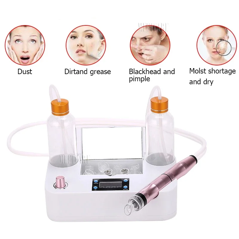 Small Bubble Blackhead Suction Instrument Hydrogen Water Oxygen Spray Vacuum Injection Clean Hydra Dermabrasion Beauty Device