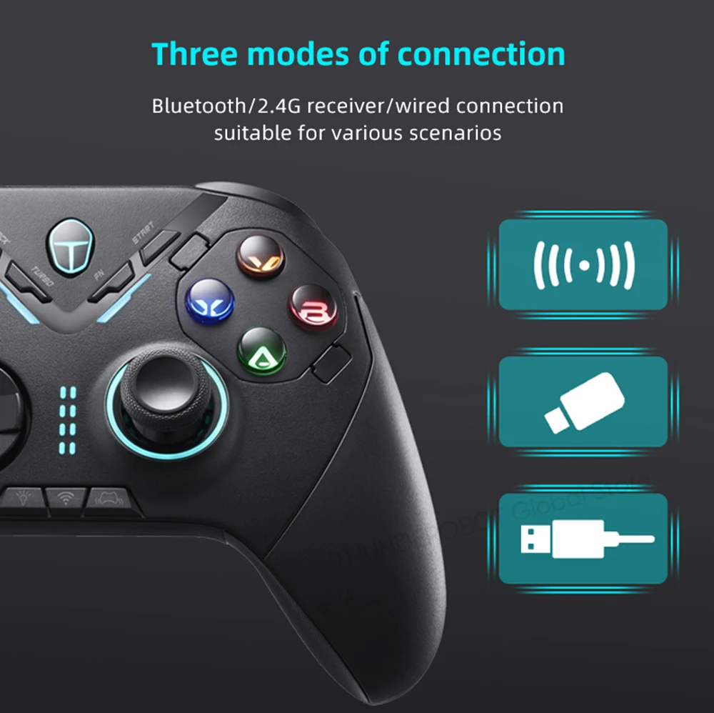 THUNDEROBOT G70 Professional Gamepad Buletooth Wireless Wired Vibration Joystick Controller for Switch Windows PC STEAM TV