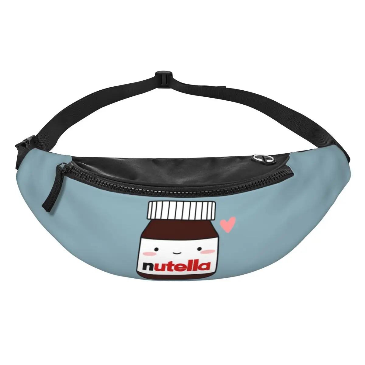 

Милая поясная сумка Nutella Jar для мужчин и женщин, регулируемая поясная сумка через плечо, дорожная сумка для бега, телефона