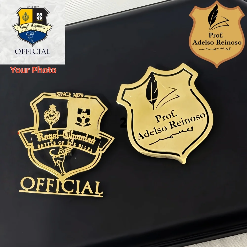 

Customized Logo picture Men's Brooch Personalized Patterns Brooch Stainless Steel Badge Collar Pins Fashion Trend Jewelry Gift