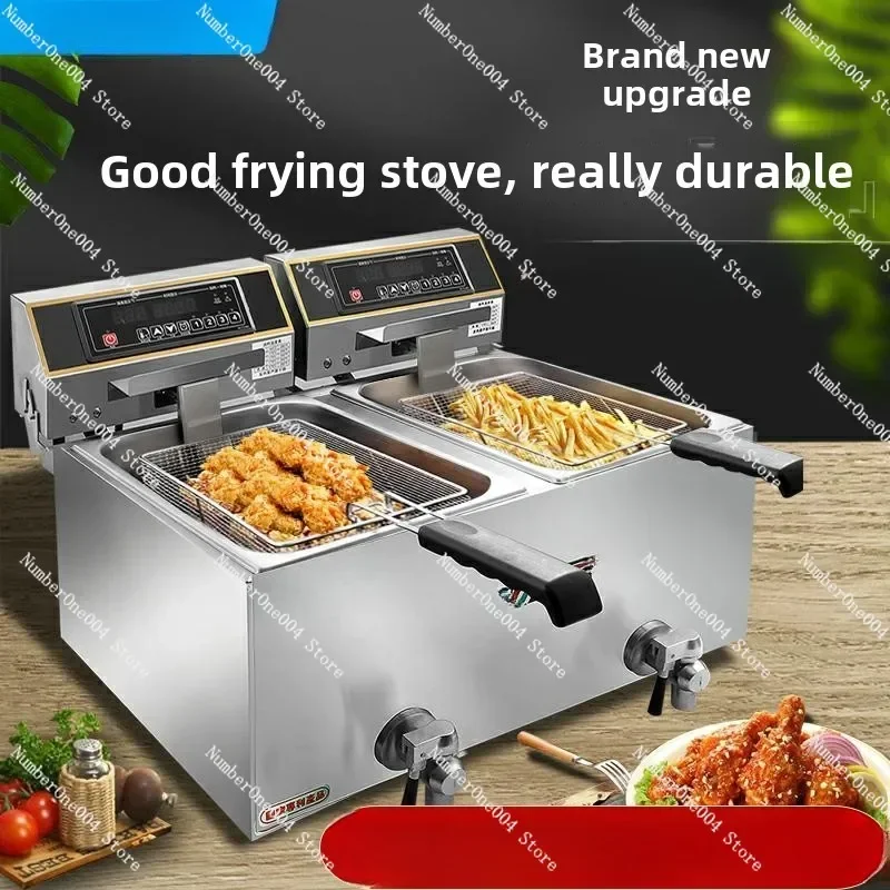 Electric Fryer Electric Large Capacity Fried Chicken Skewers Equipment Machine for Frying Fritters Electric Fryer