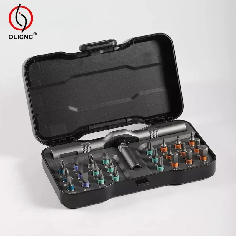 

24in1 Multifunction Ratchet Screwdriver Set Multi Magnetic Bits Mini Repair Tool Kit Household Tool For PC & Iphone Etc