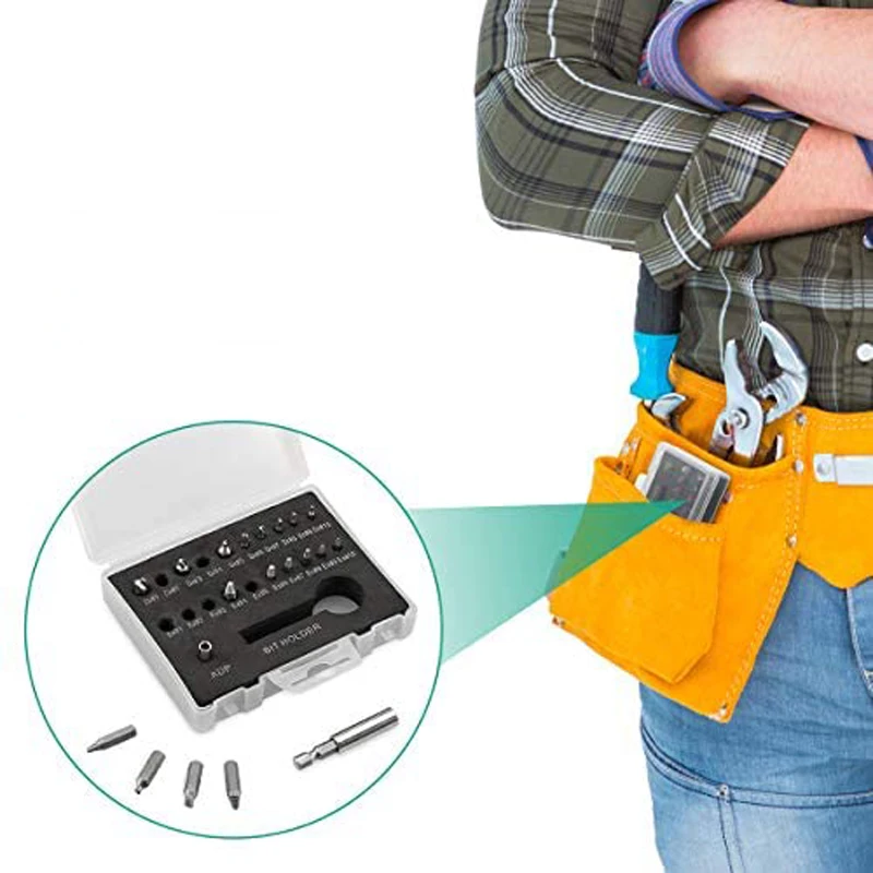 22Pcs Damaged Screw Extractor Drill Bit Set Stripped Screw Extractor Broken Bolt Extractor All-Purpose with Magnetic