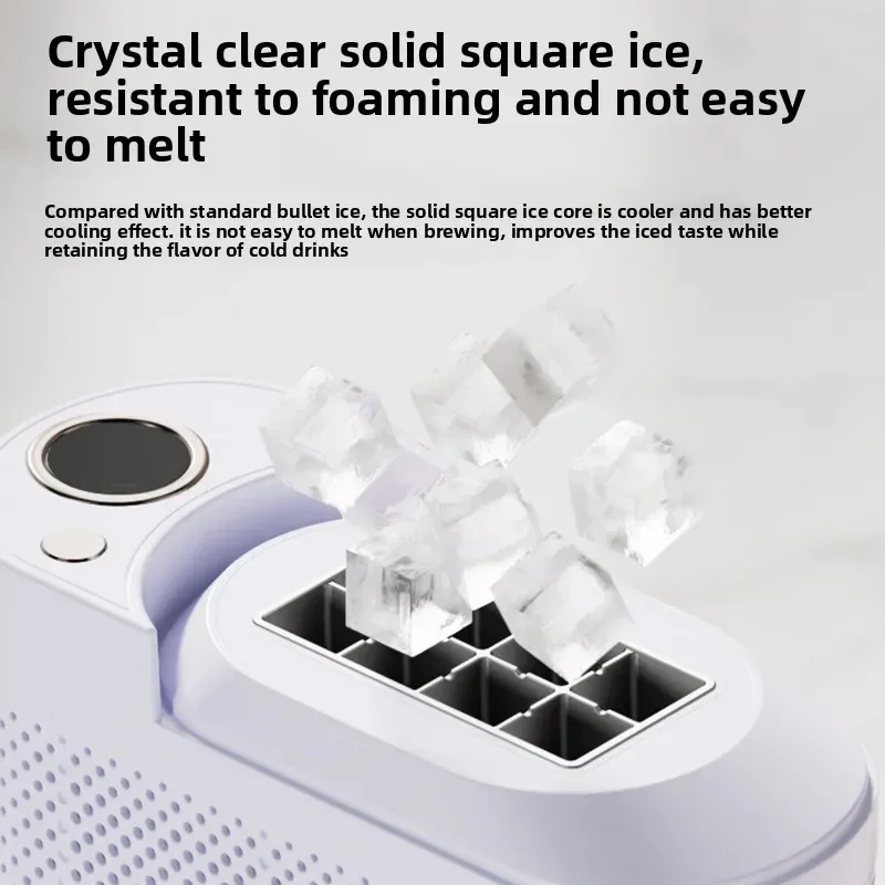 لـ Tragbarer Mini-Eisbereiter فور دن أسترانغ، كومباكت Eisspendermaschine In Aprikose Und Violetter Farbe، Perfect Fur Pi