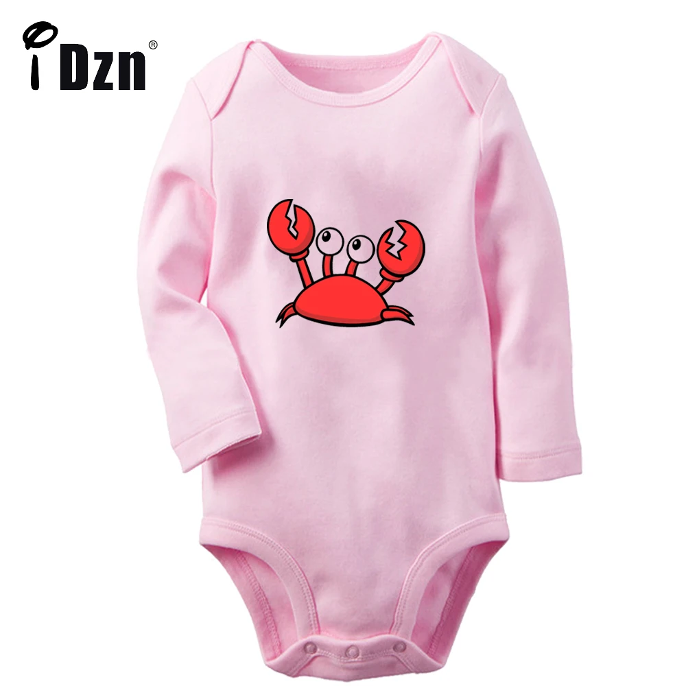 Hold Me Baby Boys Fun Animal Rompers Baby Girls Cute Little Crab Bodysuit Infant Long Sleeves Jumpsuit Newborn Soft Clothes image 5