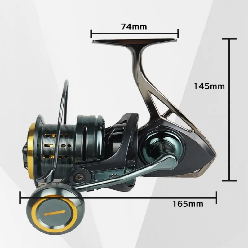 Okuma Precision Large Spinning Wheel Sea Fishing Wheel, 40KG Braking Force, High Tensile Strength, Smooth and Stable Operation