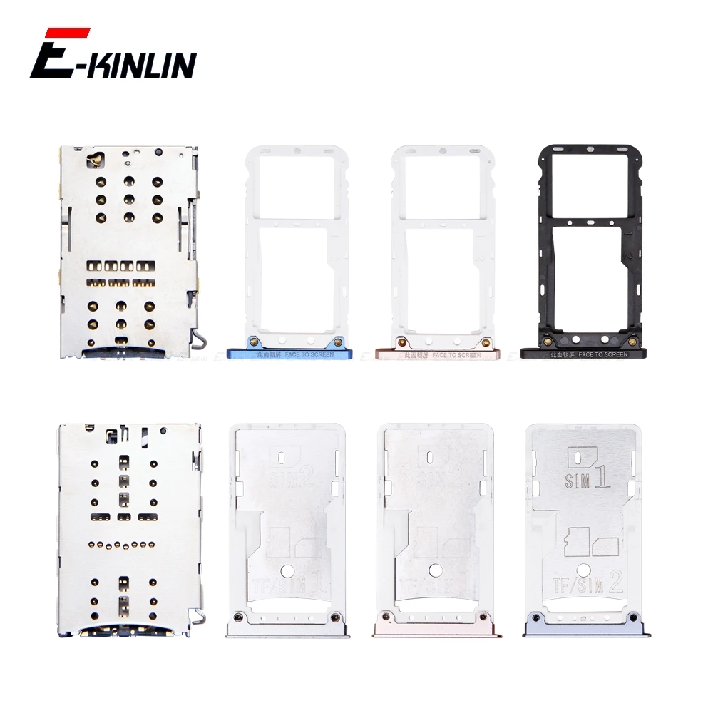 Sim Micro SD Card Socket Holder Slot Tray Reader For XiaoMi Mi Max 3 2 Adapter Container Connector Replacement Parts