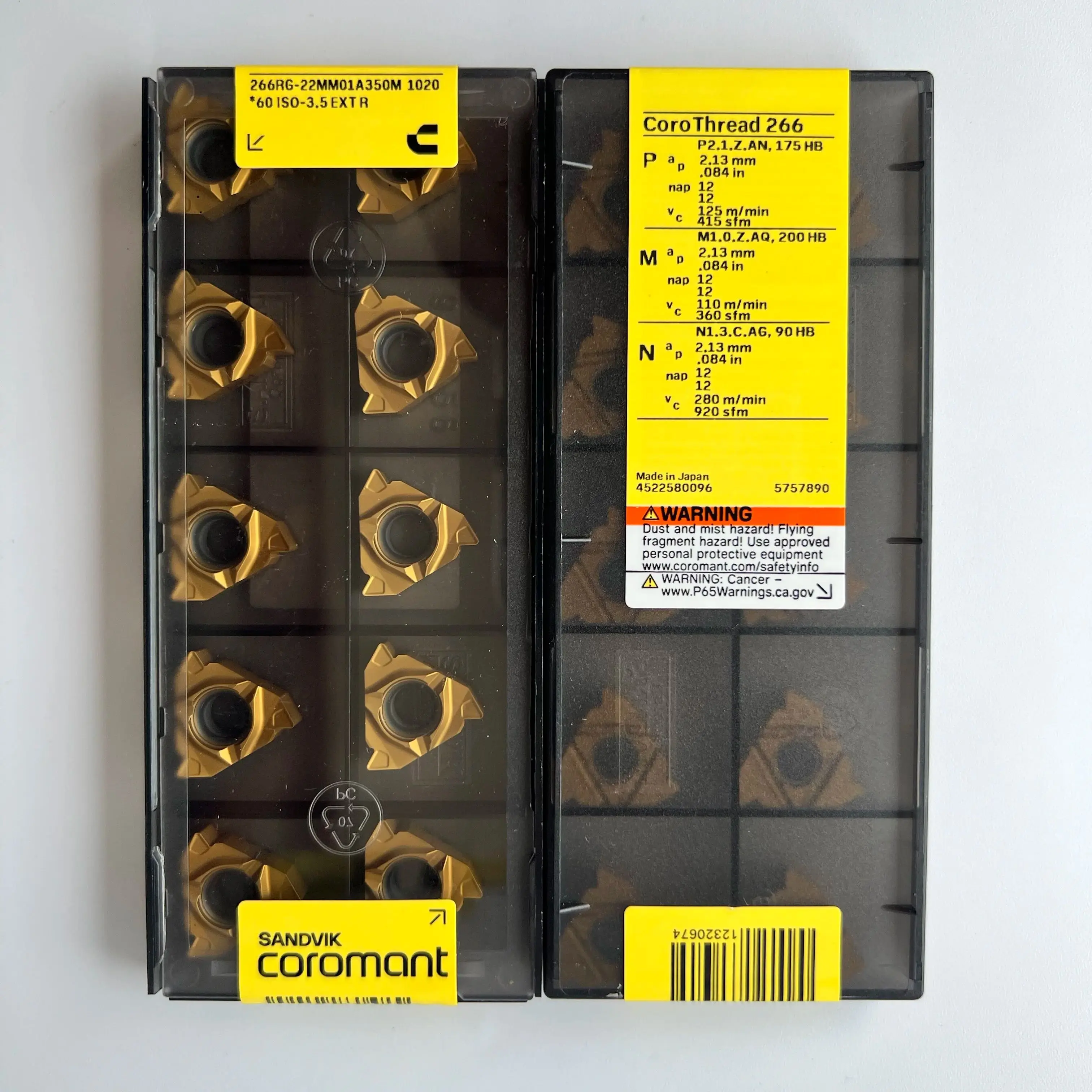 

10PCS/BOX blade with external thread 266RG-22MM01A350M 1020