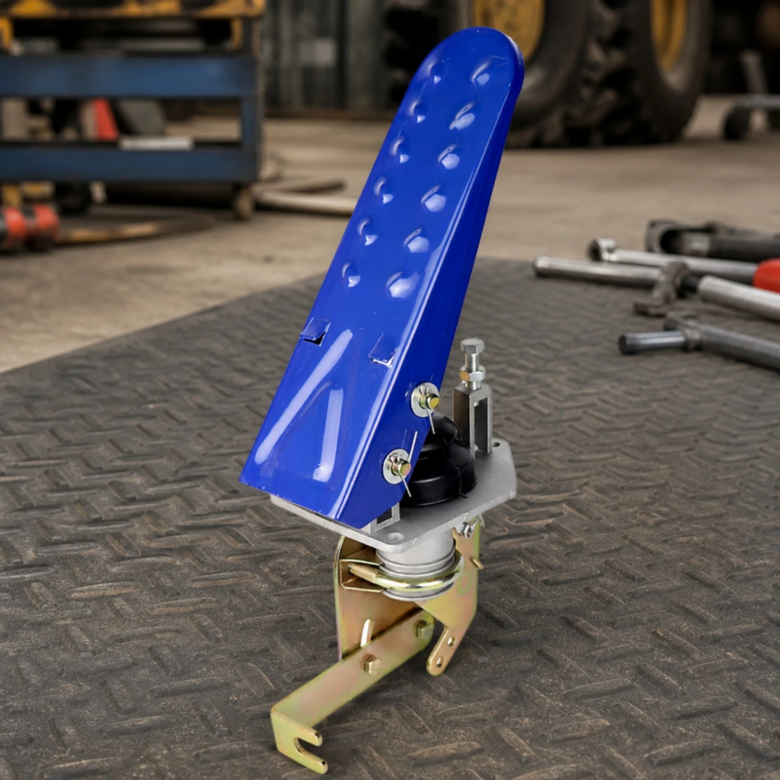 Stainless Steel Throttle Pedal with Support Bracket Foot Operated Control for Agricultural Machinery Replacement Parts