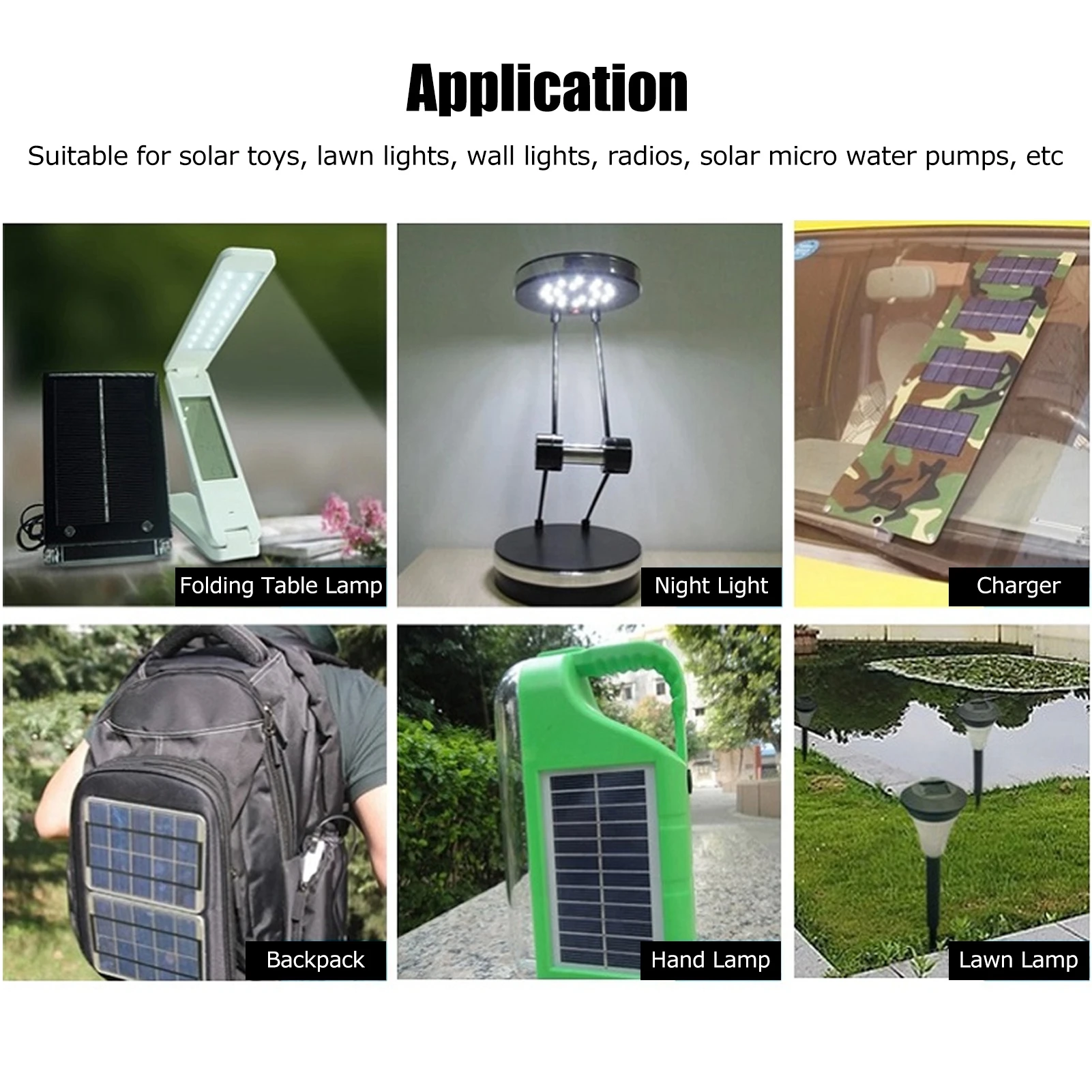 4Pcs 1W 5.5V Micro Solar Panels High Conversion Rate Solar Cell Module 95 x 95mm Solar Panels Module Solar Panels Module