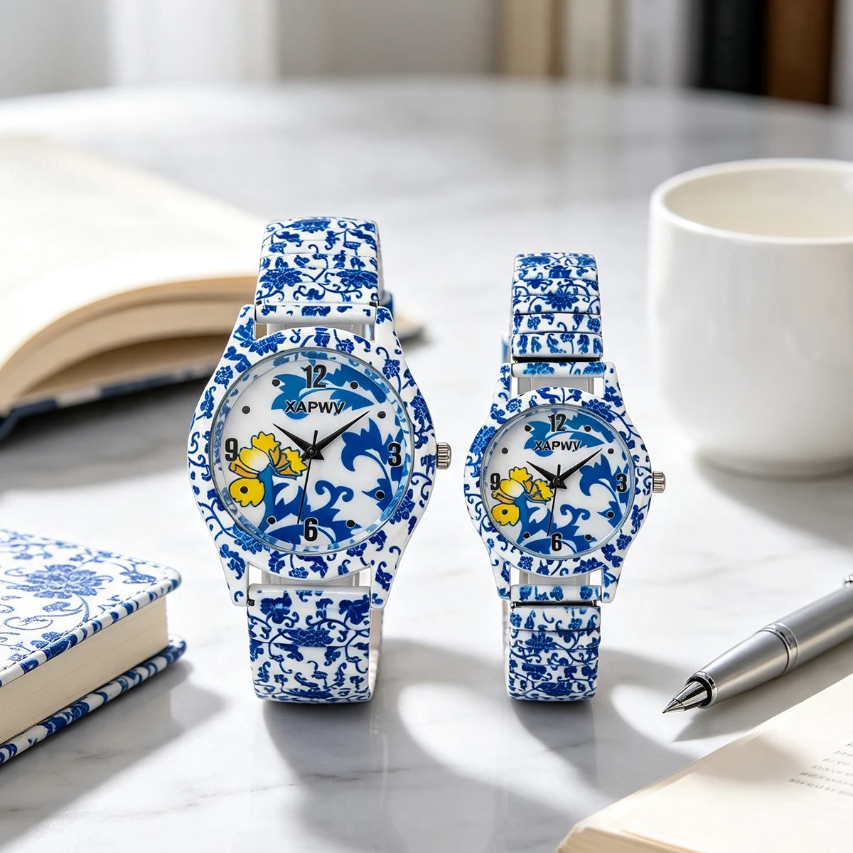 ساعة نسائية فاخرة من الكوارتز - مراجعة Luxury Watch White وسعره