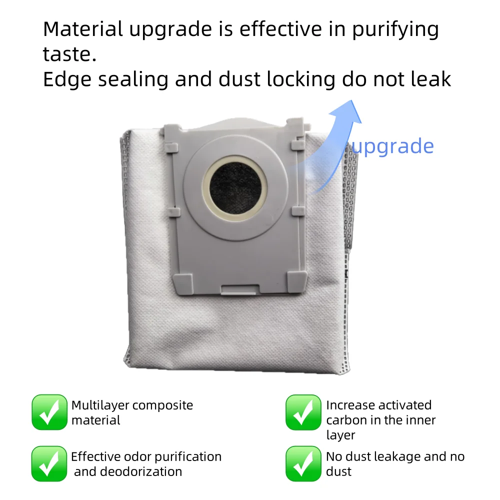 Adapté aux accessoires de mini robot de balayage Ecovacs DEEBOT, sac à poussière au charbon actif