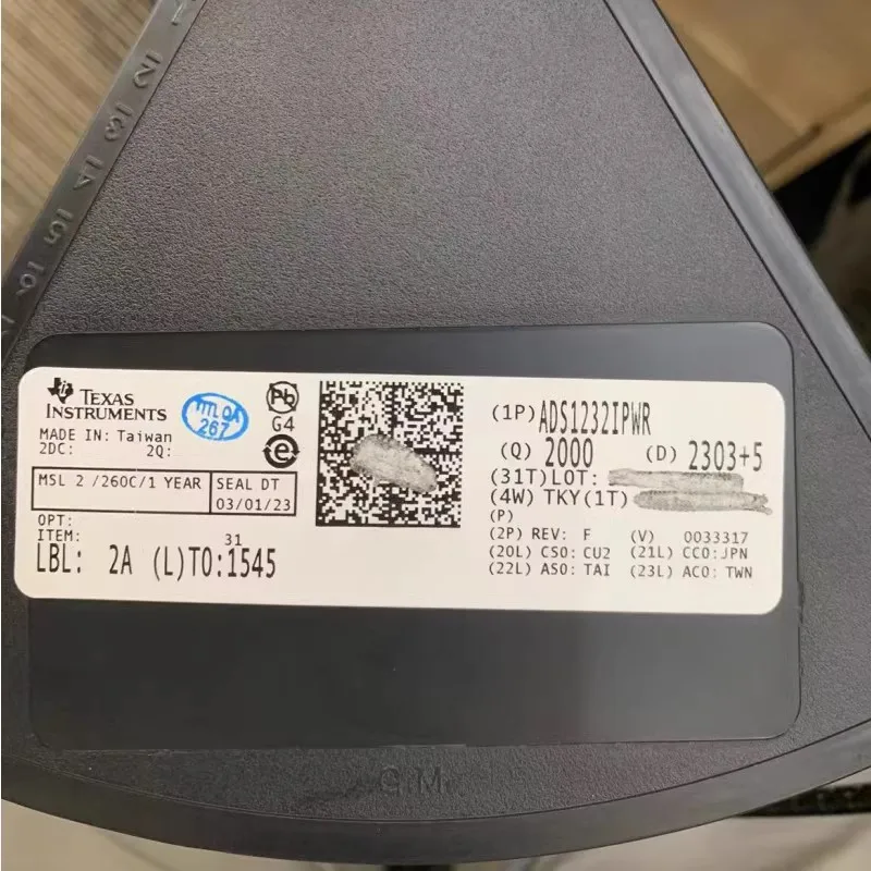 Chip convertidor ADS1232IPWR ADS1232IPW, nuevo y Original, TSSOP24