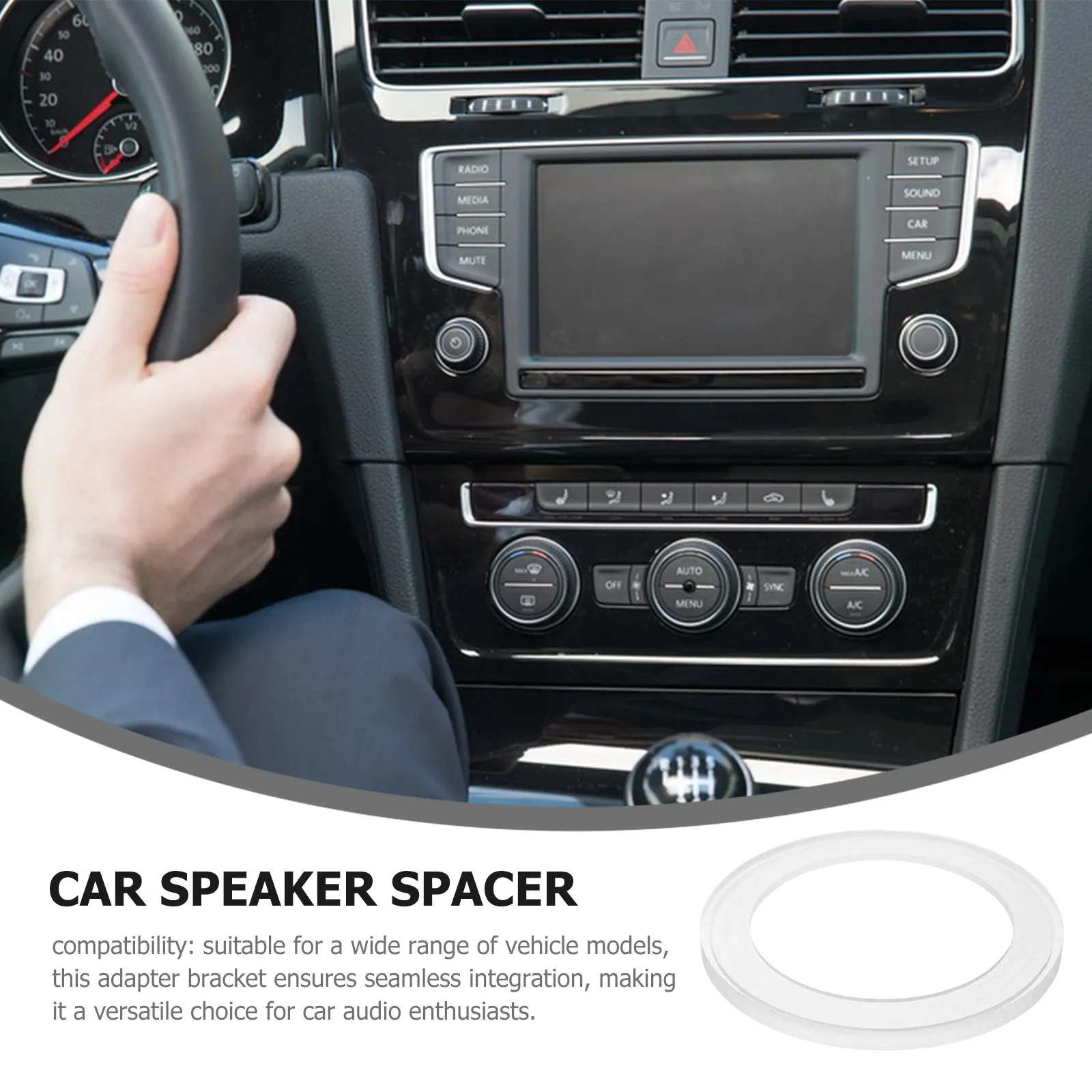 Car Speaker Adapter Bracket Acrylic Spacer Enhances Audio Experience Compatible Multiple Vehicle Models Automotive Speaker