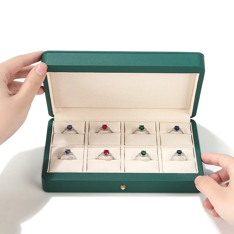 Luxury-Lite Jewelry Storage Box - Pu Leather Magnetic Ring Storage Box - Necklace Pendant Jewelry Box Jewelry Accessory Storage