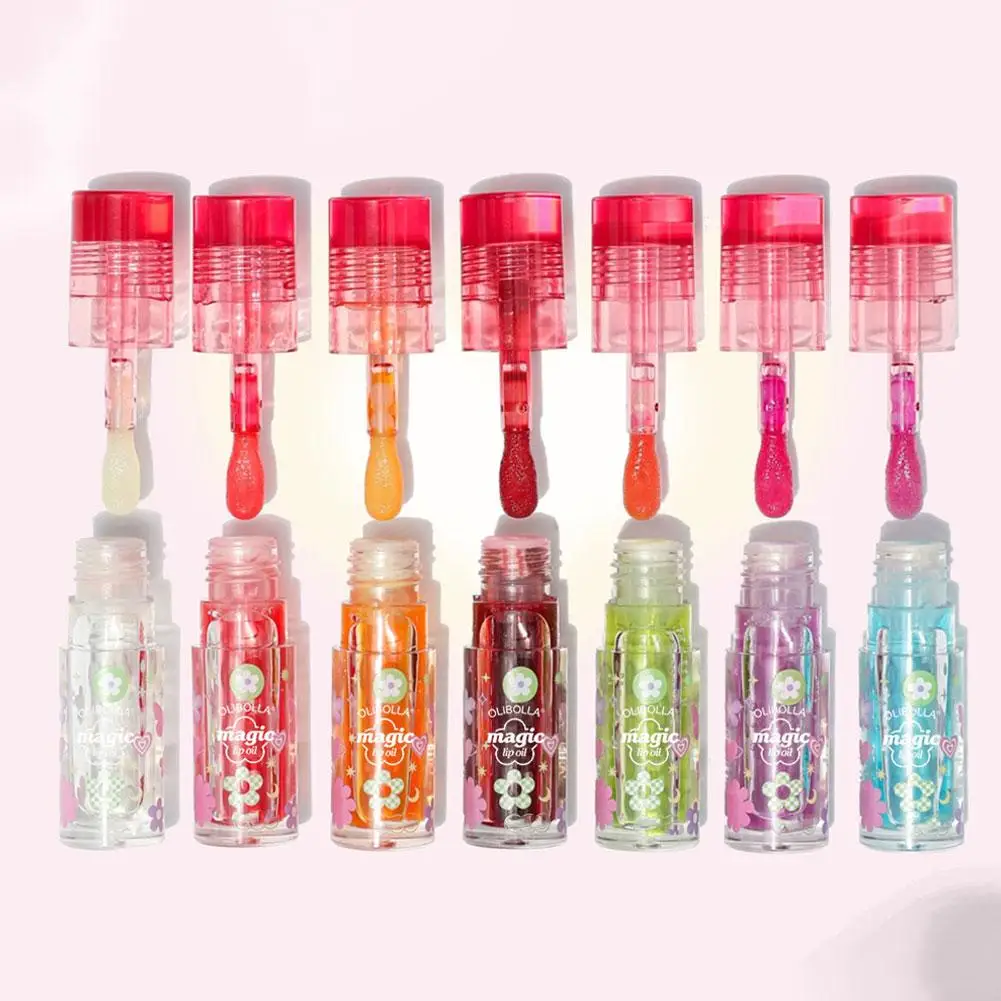 8 Colors Color Changing Essence Lip Gloss Moisturizing Makeup Shiny Care And Lipstick Long-lasting Repair Non-fading X0H6