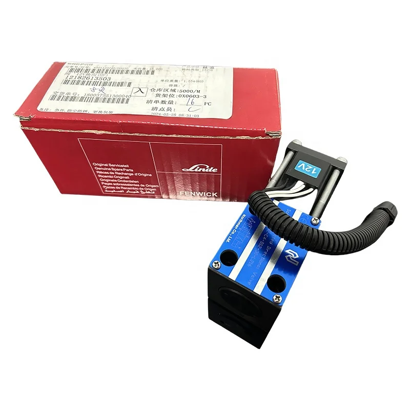 OEM Forklift Parts 12V Directional Valve 12182613503 for Linde 1218 HT30D with Long Lasting Durability