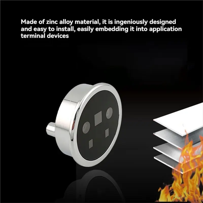 【BRILLIANT 】FP002 Double Lens Infrared Sensing Recognition Module For Facial And Palm Vein Detection, Circular Design