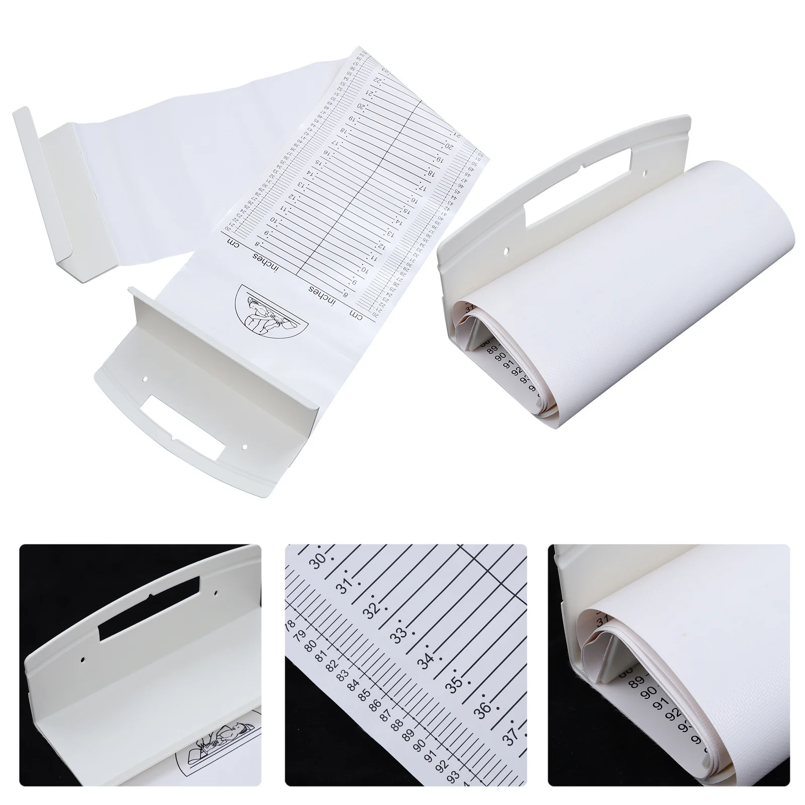 

Practical Height Ruler Height Measure Tool Durable Safe Measuring Mat Washable Foldable Easy Clean Storage