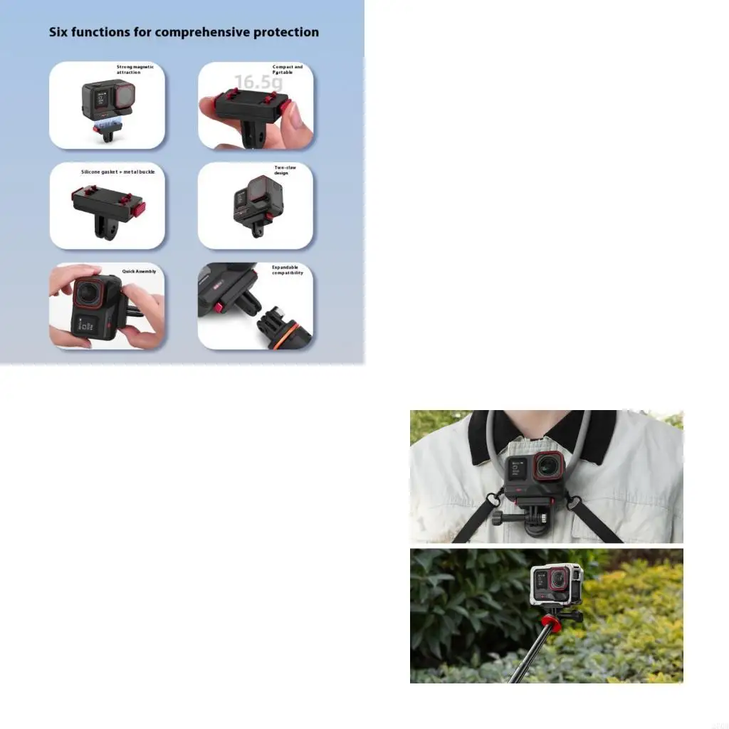 Quick Release Mount for 360 Secure Stable Base Lightweight Design Multiple Installation Option