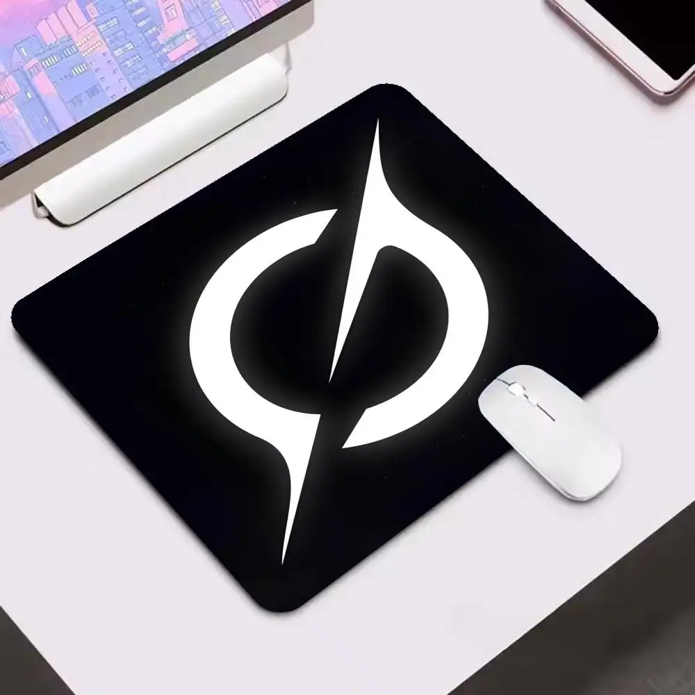 Playmat Large Size Futuristic Abstract Ring Symbol Sci Fi Style Print Non Slip Mousepad Table Mat For Laptop Games Desk Study