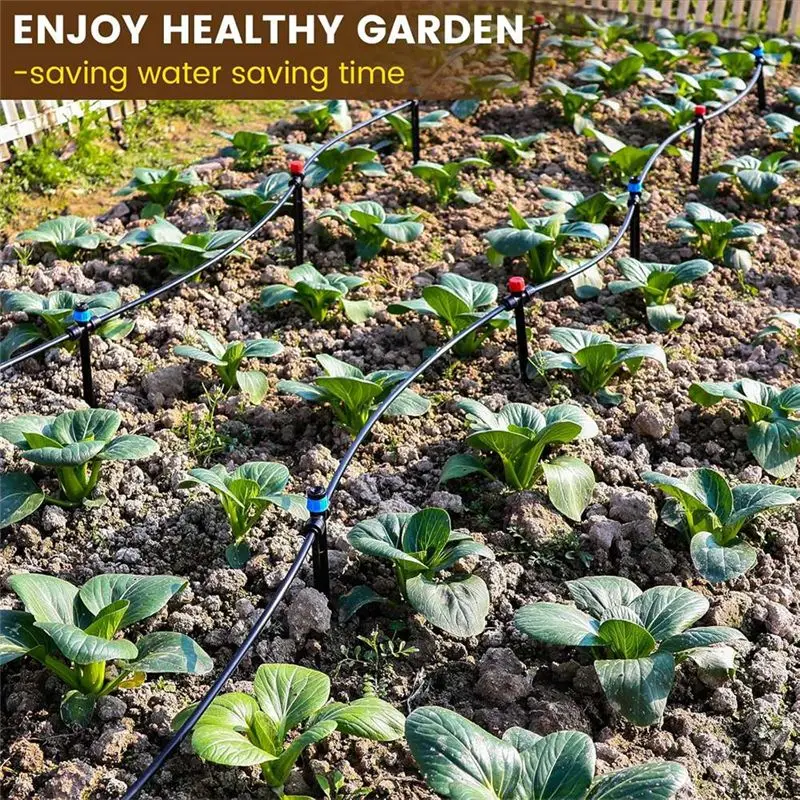 A27F-Drip Irrigation System Irrigation Kit Watering System For Outdoor Plants 1/4 Irrigation Tubing Drip Irrigation Kit